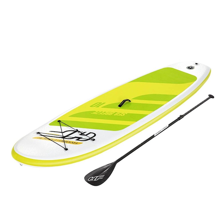 Reducere  RESIGILAT: Set placa SUP Hydro-Force Sea Breeze set 305x84x12 cm, padela, pompa manuala, lesa picior, aripioara, kit reparatii, rucsac transport