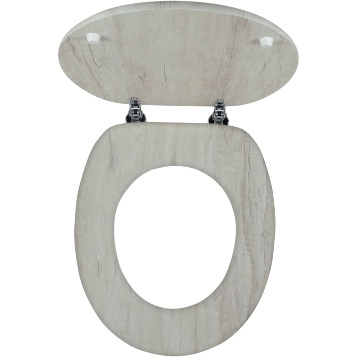 Reducere  RESIGILAT: Capac WC Ferro, MDF, 44.7x38cm, decor stejar catifelat