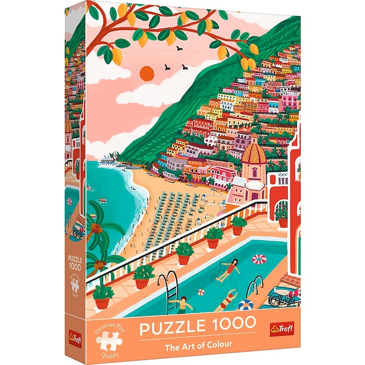 Reducere  RESIGILAT: Puzzle Trefl Premium Plus – Positano Italia, 1000 piese