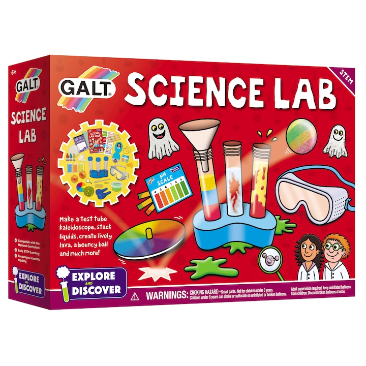 Reducere  RESIGILAT: Kit pentru experimente Galt – Science lab