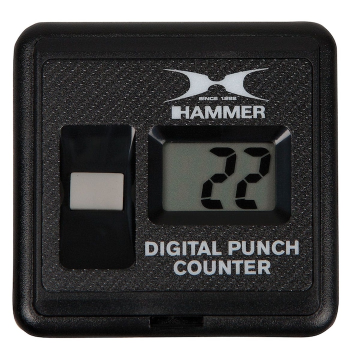 Reducere  RESIGILAT: Counter digital lovituri in sac de box Hammer, negru