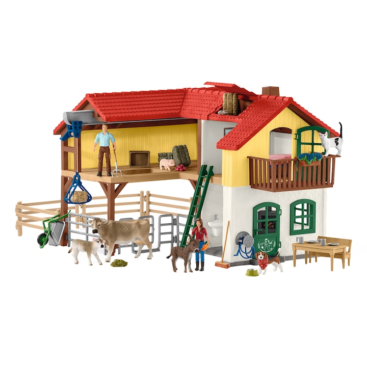 Reducere  RESIGILAT: Set de joaca Schleich, Casa taraneasca