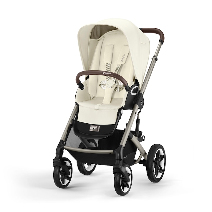 Reducere  RESIGILAT: Carucior sport cu suspensie avansata Cybex Gold TALOS S LUX SLV Seashell Beige