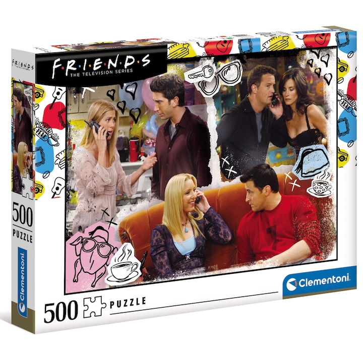 Reducere  RESIGILAT: Puzzle Clementoni – Friends, 500 piese