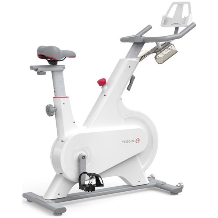 Reducere  RESIGILAT: Bicicleta spinning smart Yesoul M1, rezistenta magnetica, greutate maxima utilizator 100 kg, alb