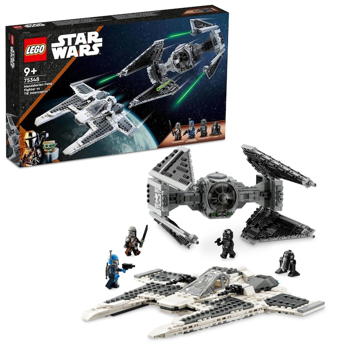 Reducere  RESIGILAT: LEGO® Star Wars™ – Fang Fighter mandalorian vs TIE Interceptor™ 75348, 957 piese