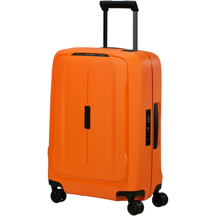 Reducere  RESIGILAT: Troler cabina Samsonite Essens Spinner, 55x40x20 cm, 39 litri, portocaliu