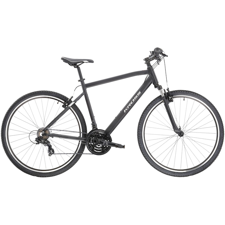 Reducere  RESIGILAT: Bicicleta KROSS Evado 1.0 M, 28 inch, marime M, black grey