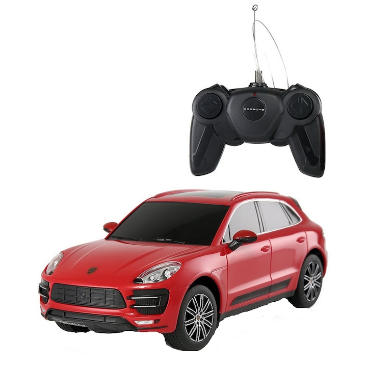 Reducere  RESIGILAT: Masinuta Rastar RC – Porsche Macan Turbo, rosu 1:24