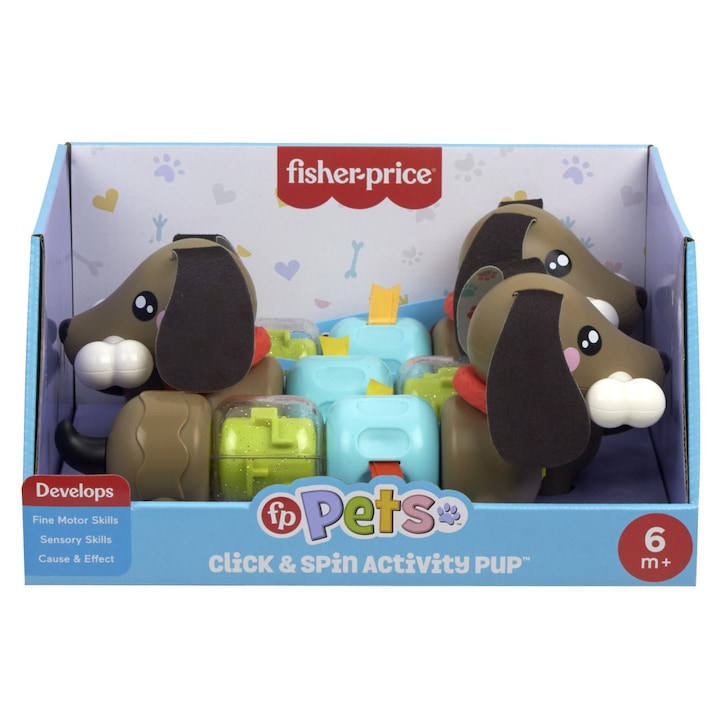 Reducere  RESIGILAT: Jucarie cu activitati Fisher Price – Catelus Click and Spin