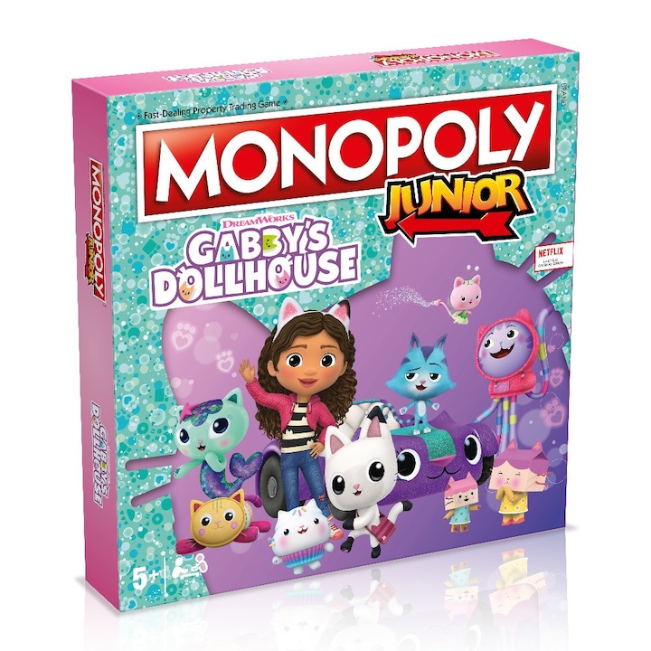 Reducere  RESIGILAT: Joc Monopoly Junior – Gabby’s Dollhouse