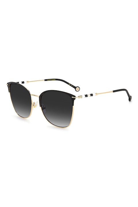 Reducere  RESIGILAT: Carolina Herrera – Ochelari de soare cat-eye, 56-20-145, Alb/Auriu/Negru