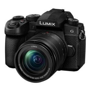 Reducere  RESIGILAT: Aparat foto mirrorless, Panasonic, 20.3MP, 4K, cu obiectiv de 12-60 mm, Wi-Fi, Negru