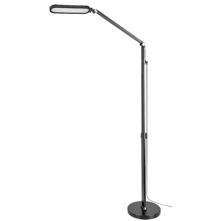 Reducere  RESIGILAT: Lampadar LED Rabalux Draco 2310, comutator tactil, 13W, 790 lm, luminozitate reglabila, temperatura lumina reglabila, IP20, 140x21cm, Metal/Plastic, Negru, clasa energetica G