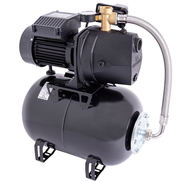 Reducere  RESIGILAT: Hidrofor cu pompa autoamorsanta pentru apa curata WASSERKONIG FL568925, 1400 W, corp fonta, 5340 l/h debit maxim, 24 l vas expansiune, 56 m inaltime refulare