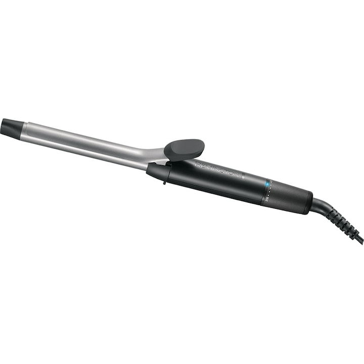 Reducere  RESIGILAT: Ondulator Remington Pro Spiral Curl CI5519, Ceramica cu Titan si Turmalina, 19 mm, 140 – 210°C, Gri/Argintiu