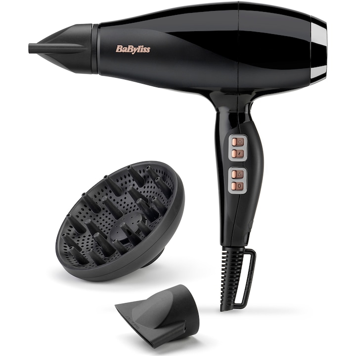 Reducere  RESIGILAT: Uscator de par Babyliss Air Power Pro 6716DE, 2300 w, ionizare, 3 trepte, 2 viteze, negru