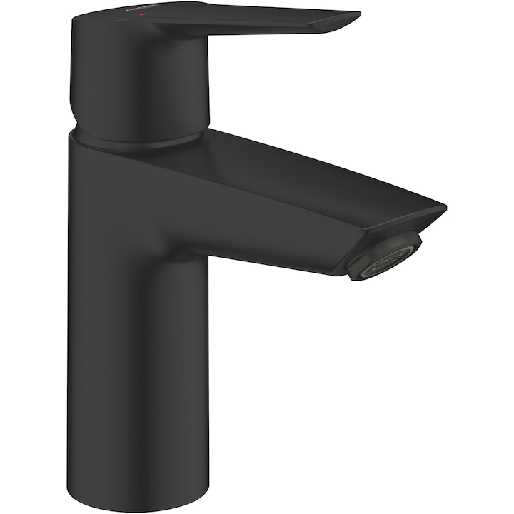 Reducere  RESIGILAT: Baterie lavoar Grohe Start 235502432, 3/8”, marimea S, monocomanda, 5.7 l/min, ventil push to open, mat, negru