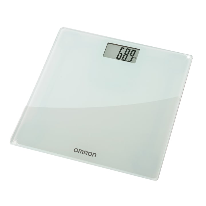 Reducere  RESIGILAT: Cantar super slim Omron HN-286-E, 180 kg, Sticla securizata, Display LCD, Gri