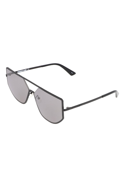 Reducere  RESIGILAT: Alexander Mcqueen – Ochelari de soare unisex cu rama metalica, 60-13-145 Standard, Negru