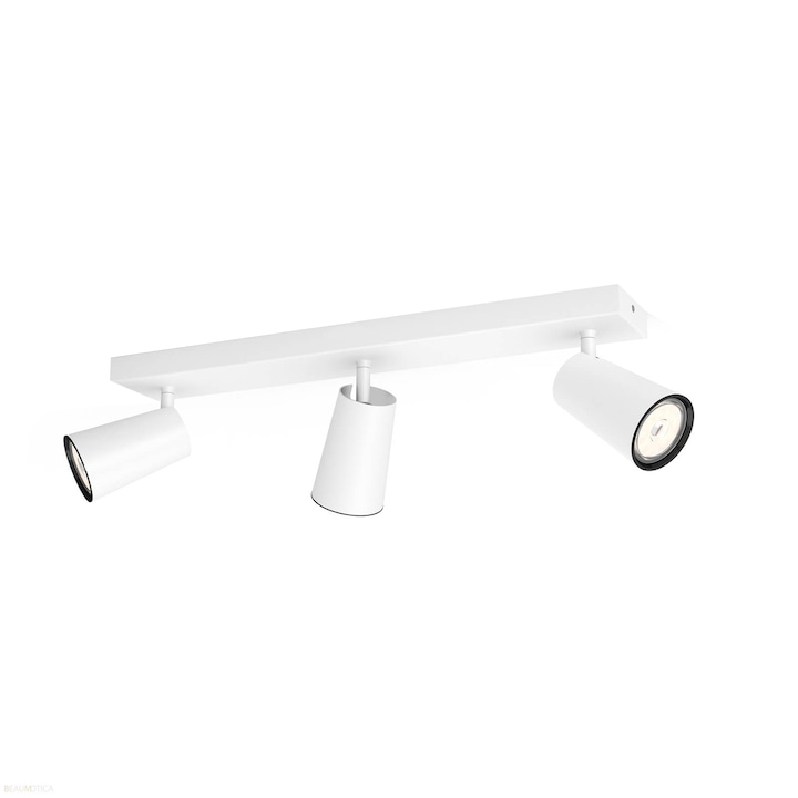 Reducere  RESIGILAT: Spot LED luminos Philips myLiving Paisley, 3xGU10, 5.5W, IP20, metal, Alb