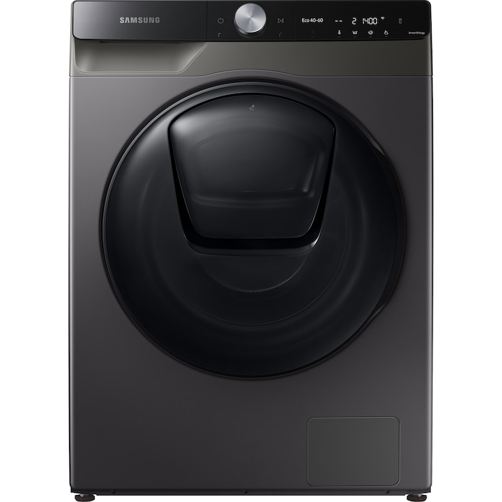 Reducere  RESIGILAT: Masina de spalat rufe cu uscator Samsung WD90T754DBX/S7, 9 kg Spalare, 6 kg Uscare, 1400 RPM, Clasa B, Quick Bubble, AI Control, Add Wash, Super Speed 39, Steam, Motor Digital Inverter, Wifi, Smart Control, Inox