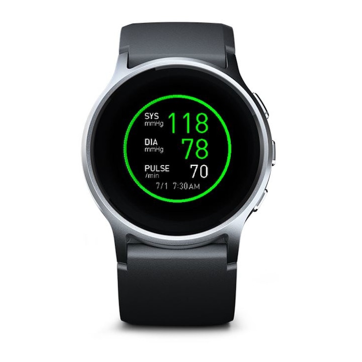 Reducere  RESIGILAT: Tensiometru Smartwatch Omron HeartGuide Pentru Tensiune Arteriala, Ecran LCD, Bluetooth, Monitorizarea Somnului, Senzor Aritmie, Monitorizarea Pasilor si a Activitatilor Fizice, Functii: Sonore, Electrocardiograf