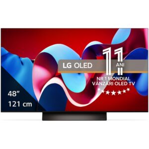 Reducere  RESIGILAT: Televizor LG OLED evo 48C41LA, 121 cm, Smart, 4K Ultra HD, 100 Hz, Clasa G (Model 2024)