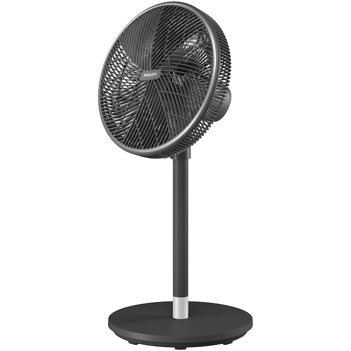 Reducere  RESIGILAT: Ventilator cu picior Philips CX3550/01, 45W, 3 setari de viteza, Mod natural, Breeze, Sleep, Rotatie, 40 cm diametru, timmer, conectat cu AIR+, negru