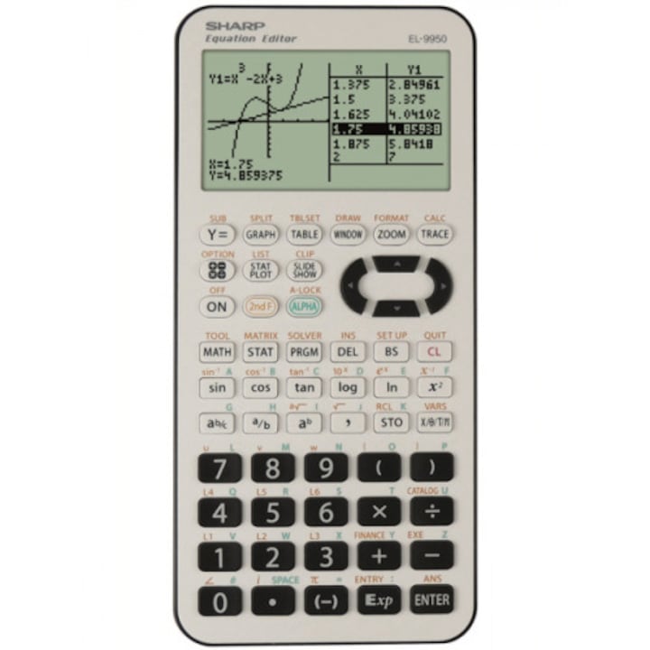 Reducere  RESIGILAT: Calculator grafic, 827 functii, SHARP EL-9950L