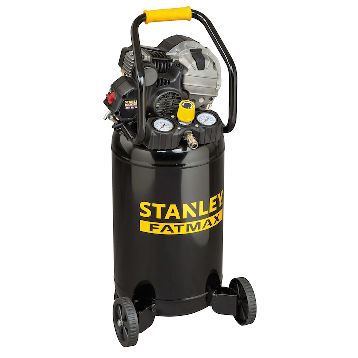 Reducere  RESIGILAT: Compresor de aer profesional Stanley FatMax, 2 CP, 30 l capacitate vas rezervor, vertical, 222 l/min debit aer refulat, 10 bar presiune lucru