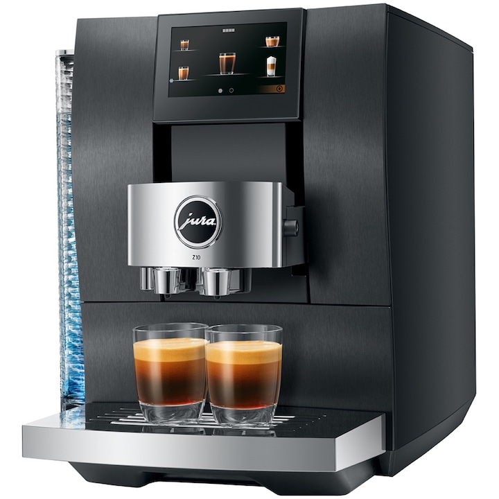 Reducere  RESIGILAT: Espressor automat Jura Z10 Aluminium Black, 1450W, 32 bauturi, One Touch, Afisaj color, WiFi Connect, Negru