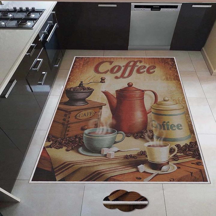 Reducere  RESIGILAT: Covor de bucatarie Oyo Concept cu print digital baza tesuta Gatotca 160×230 cm