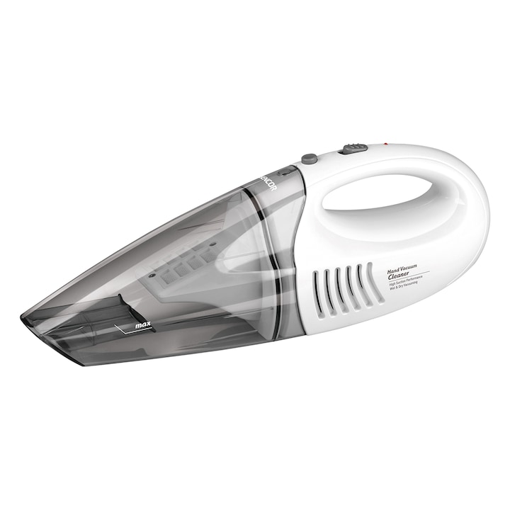 Reducere  RESIGILAT: Aspirator de mana Sencor SV 190R, 45 W, Aspirare umeda/uscata, Autonomie 15 min, Alb