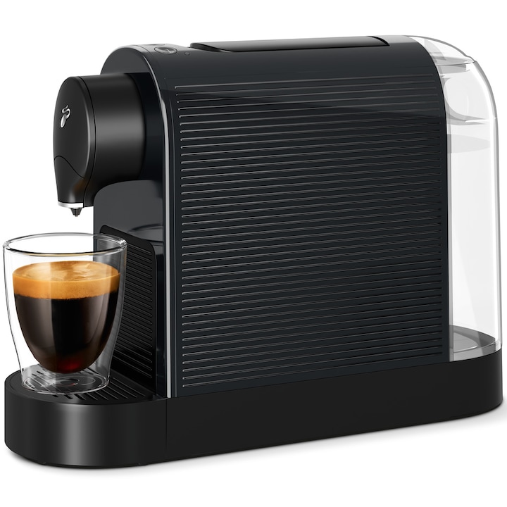 Reducere  RESIGILAT: Espressor Tchibo Cafissimo Pure Plus 644880, 800 ml, 15 bari, 1250W, capsule, Negru