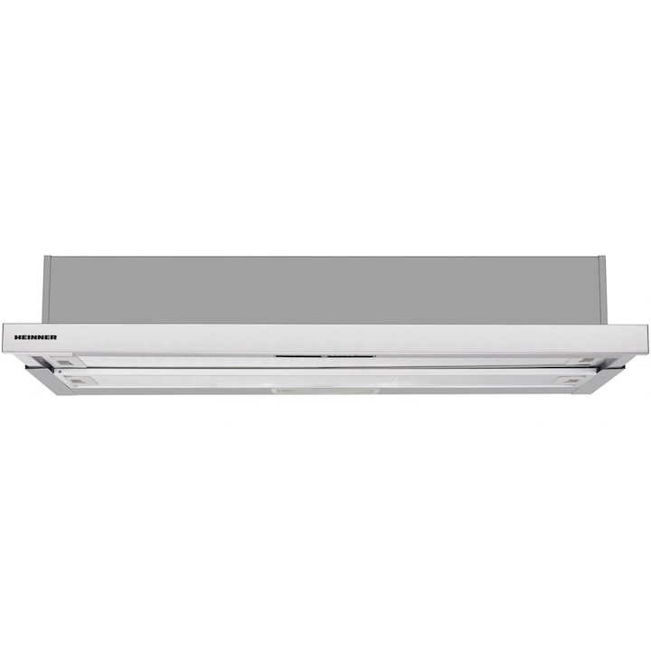 Reducere  RESIGILAT: Hota incorporabila telescopica Heinner HTCH-490IX, 1 Motor, Putere de absorbtie 413.5 m3/H, Lumina LED, 90 cm, Inox