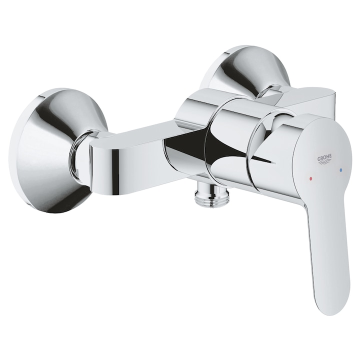 Reducere  RESIGILAT: Baterie dus Grohe BauEdge 23333000, 1/2”, monocomanda, cartus ceramic, protectie reflux, crom