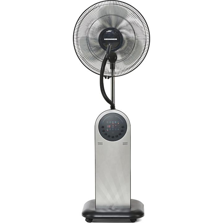 Reducere  RESIGILAT: Ventilator cu picior Heinner HMF-18GREY, 95 W, Rezervor apa 1.8 l, Telecomanda, Umidificare 360, 3 tipuri de ventilare, Temporizator, Gri