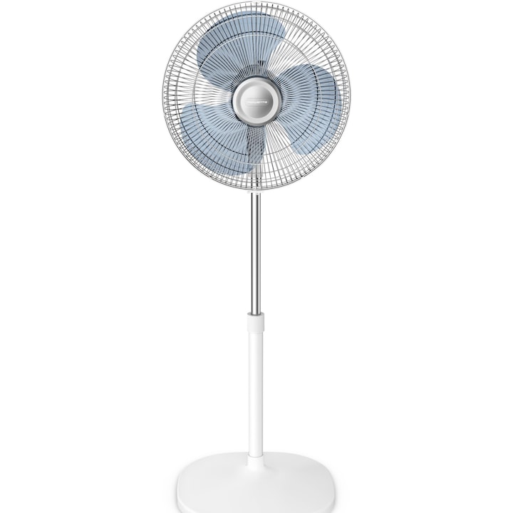 Reducere  RESIGILAT: Ventilator cu picior Rowenta Essential+ VU4410, 3 viteze, diametru 40 cm, oscilatie automata, Alb