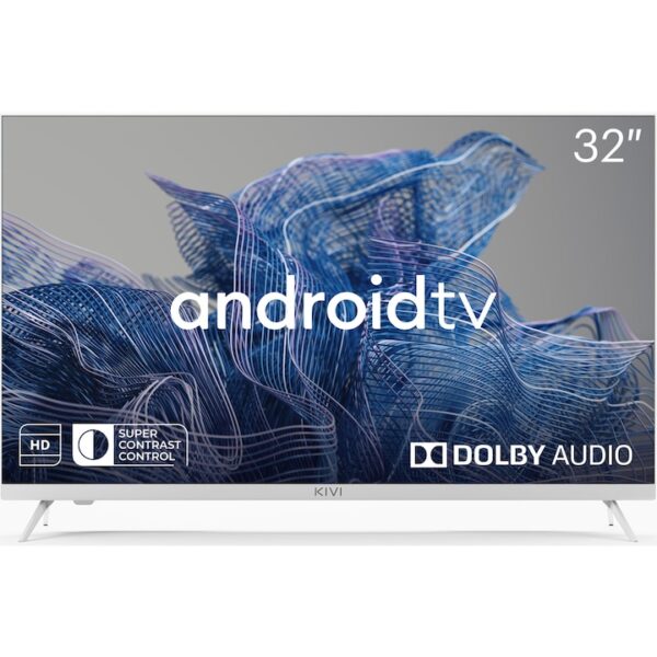 Reducere  RESIGILAT: Televizor KIVI LED 32H750NW, 80 cm, Smart Android TV, HD, Alb, Clasa G