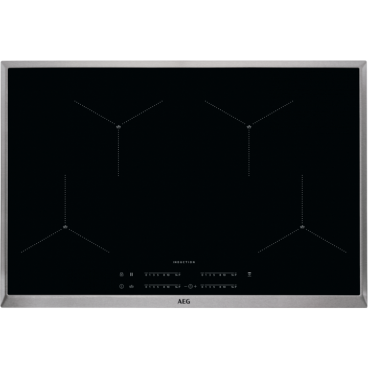 Reducere  RESIGILAT: Plita incorporabila AEG IAE84411XB, Inductie, 4 zone de gatit, Touch Control, Conectivitate hota, SenseBoil, Timer, 77 cm, Negru