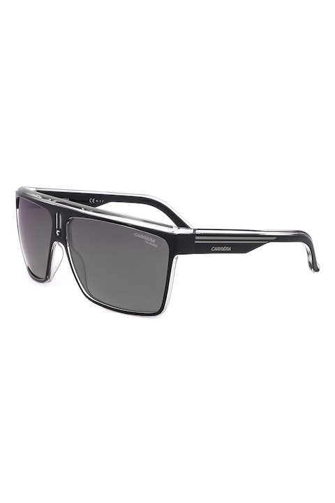 Reducere  RESIGILAT: Carrera – Ochelari de soare unisex polarizati, 63-12-130, Alb/Negru