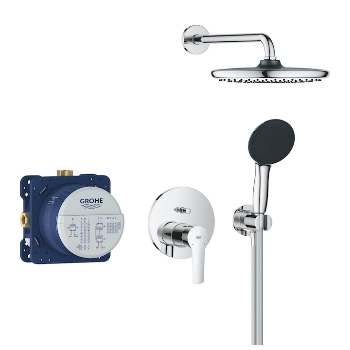 Reducere  RESIGILAT: Sistem de dus Grohe Start 25292000, 1/2”, incastrat, 250 mm, 1 functie, crom