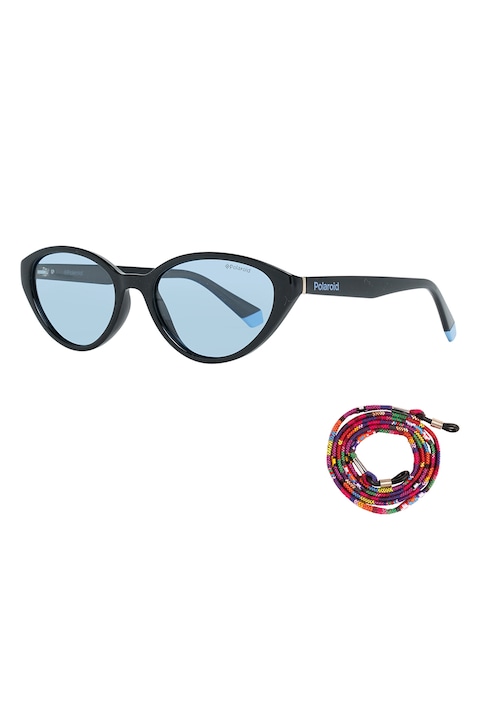 Reducere  RESIGILAT: Polaroid – Ochelari de soare cat-eye unisex polarizati, 53-18-140, Negru