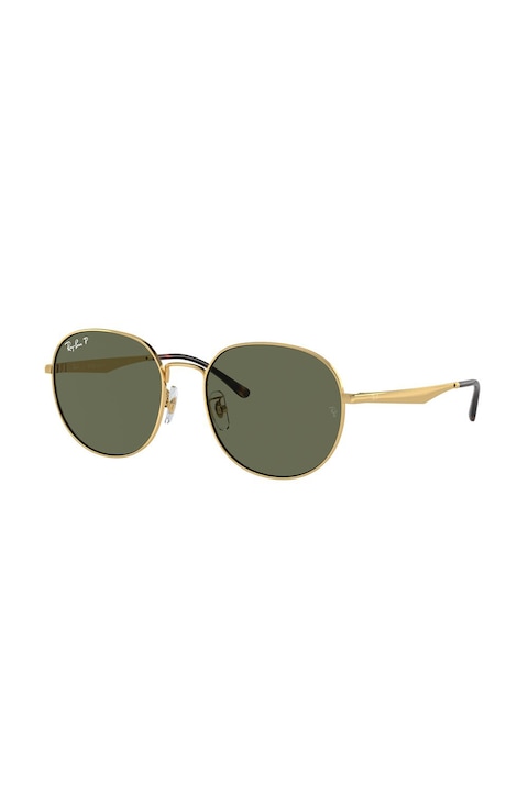 Reducere  RESIGILAT: Ray-Ban – Ochelari de soare unisex rotunzi cu rama metalica, 57-19-145, Auriu