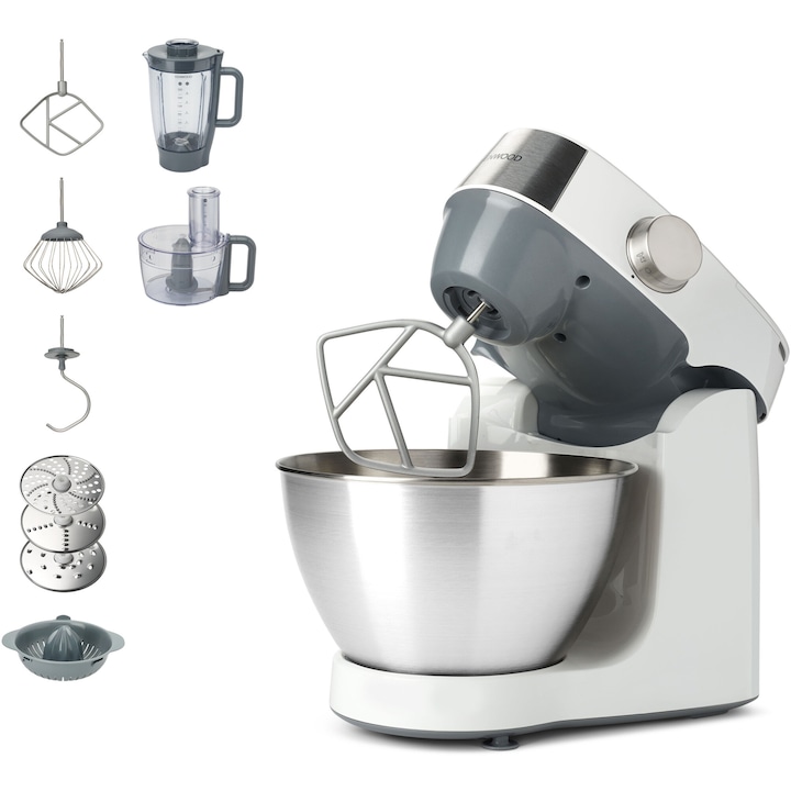 Reducere  RESIGILAT: Robot de bucatarie KENWOOD Prospero+ KHC29.H0WH, 1000 W, vas 4.3l, blender 1.5l, procesor alimente, presa citrice, 3 accesorii patiserie, 6 trepte viteza, alb