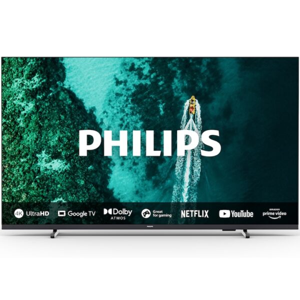 Reducere  RESIGILAT: Televizor Philips LED 50PUS7409, 126 cm, Google TV, 4K Ultra HD, Clasa F (Model 2024)