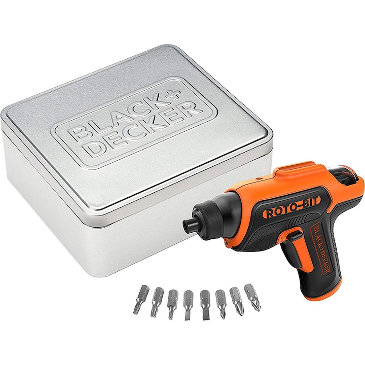 Reducere  RESIGILAT: Surubelnita pe acumulator Black & Decker CS36BST-QW, 3.6 V, 5.5 Nm, 180 RPM