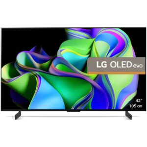 Reducere  RESIGILAT: Televizor LG OLED evo 42C31LA, 105 cm, Smart, 4K Ultra HD, 100 Hz, Clasa G (Model 2023)