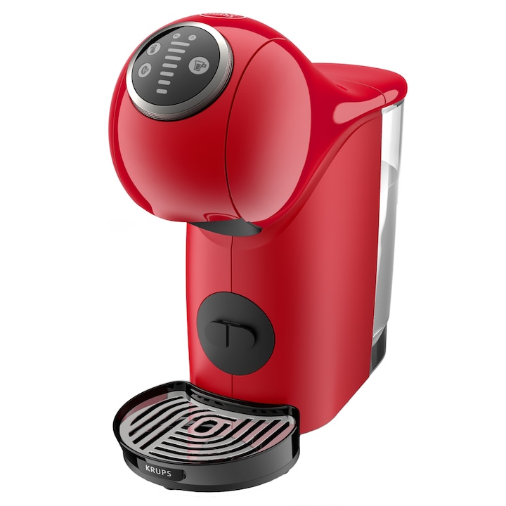 Reducere  RESIGILAT: Espressor cu capsule Krups NESCAFE Dolce Gusto Genio S KP340510, 1500W, 15 bari, rezervor de 0.8L, Bauturi calde si reci, Rosu